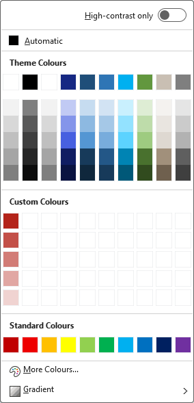 KeyScript theme colors and custom colors